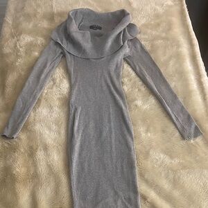 Hera Collection Silver Long Sleeve Dress